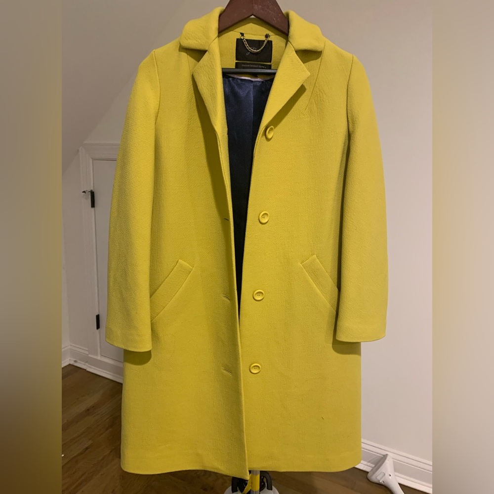 $120 jCrew, Italian, double Closs, wool coat, oversized, extra small, new.